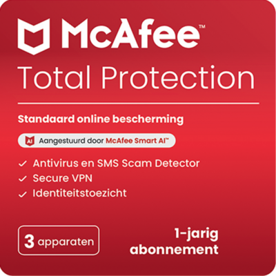 Voir l'accessoire McAfee Protection Total 3-PC 1 an McAfee Protection Total 3-PC 1 an