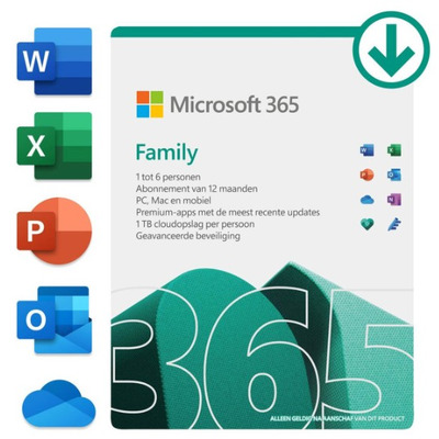 Voir l'accessoire Abonnement Microsoft Office 365 Famille Abonnement Microsoft Office 365 Famille